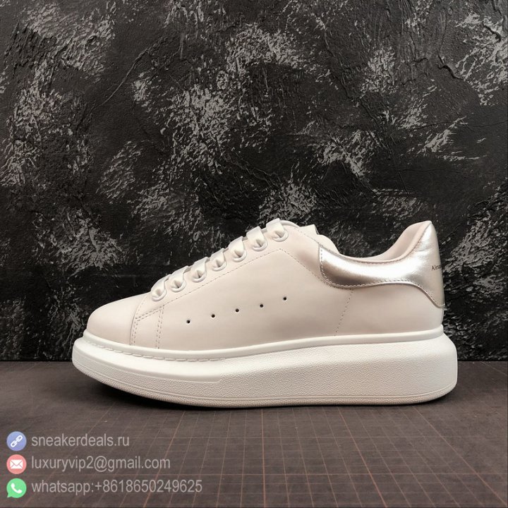 Alexander McQueen Unisex Sneakers PELLE S GOMMA 462214 WHFBU Silver